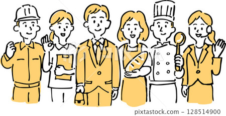 people of different professions 128514900
