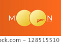 Moon Festival design with rabbit and moon 128515510