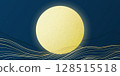 Mid Autumn Festival and full moon design 128515518