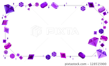 Glitter jewel frame background, 16:9 128515900