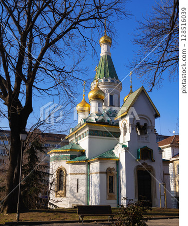 St. Nicholas Church in Sofia, Bulgaria, on sunny winter day St. Nicholas Church in Sofia, Bulgaria, on sunny winter day 128516039