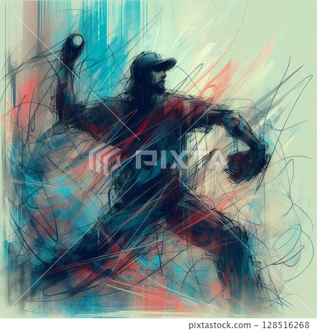 Explosive Baseball Energy for Abstract Dynamic Batter in Motion with Electric Light Trails with Generative AI. Explosive Baseball Energy for Abstract Dynamic Batter in Motion with Electric Light Trails with Generative AI. 128516268