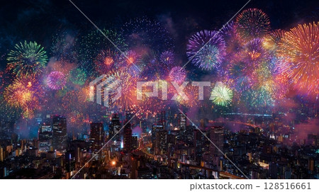 東京天際線和煙火 8 128516661