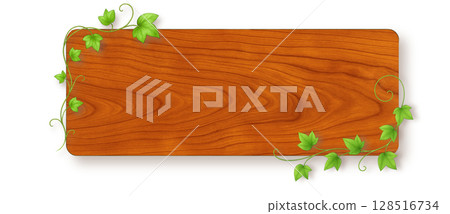 天然木紋橫幅(櫻桃木×常春藤裝飾) 天然木紋橫幅(櫻桃木×常春藤裝飾) 128516734