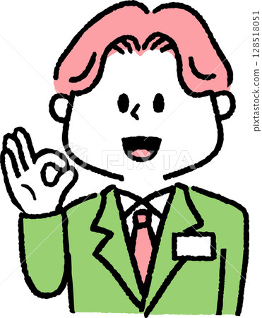 簽名確定的西裝男士 128518051