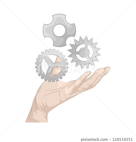 Illustration of Gear Illustration of Gear 128518351