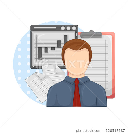 Illustration of Businessman Illustration of Businessman 128518687