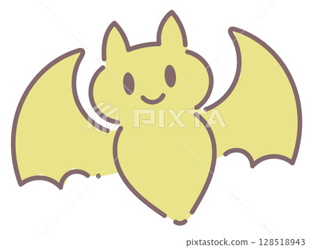 Yellow bat character for kids Yellow bat character for kids 128518943