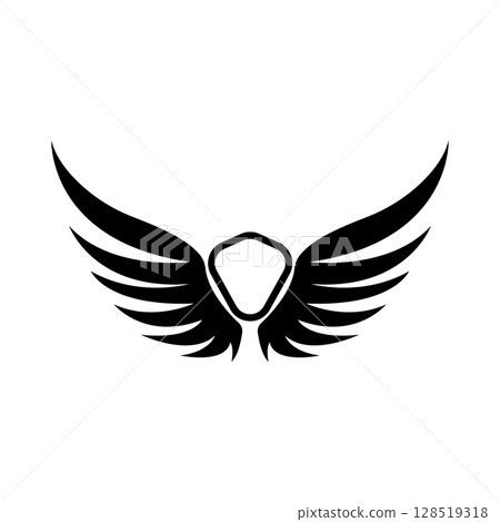 Wings Logo Bird Wings Vector Illustration Brand Design Template 128519318