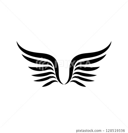 Wings Logo Bird Wings Vector Illustration Brand Design Template 128519336