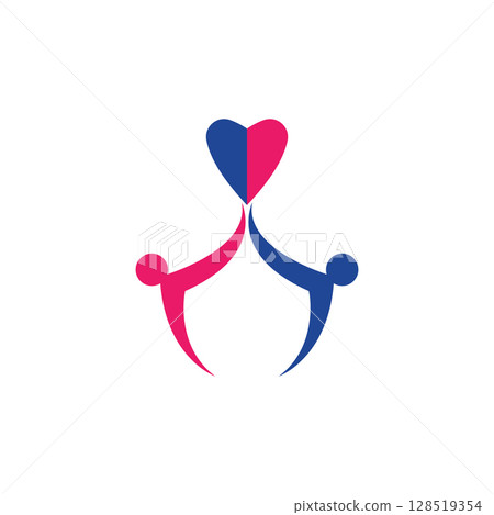 Adoption and community care Logo template vector icon Adoption and community care Logo template vector icon 128519354