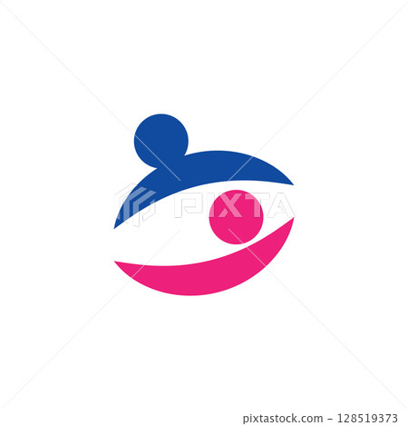 Adoption and community care Logo template vector icon 128519373