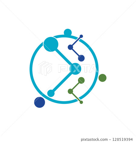 Molecule logo illustration vector template Molecule logo illustration vector template 128519394
