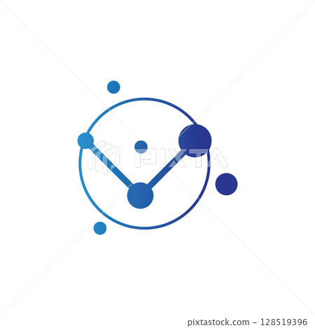 Molecule logo illustration vector template 128519396