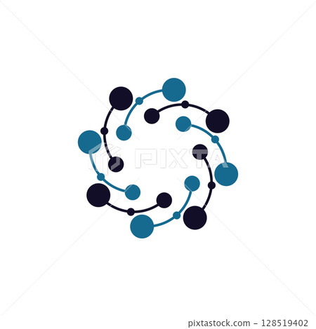 Molecule logo illustration vector template Molecule logo illustration vector template 128519402