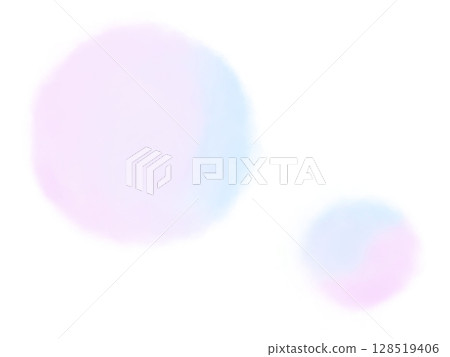 粉紅色和淺藍色的淺水彩紋理圓圈 128519406