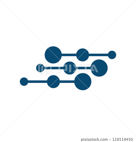 Molecule logo illustration vector template Molecule logo illustration vector template 128519450