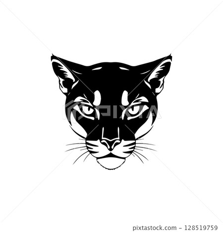 Puma head logo icon vector illustrator template 128519759