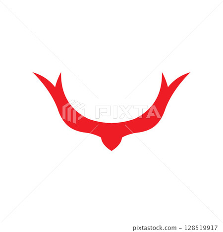 Devil horn Vector icon design illustration Template Devil horn Vector icon design illustration Template 128519917