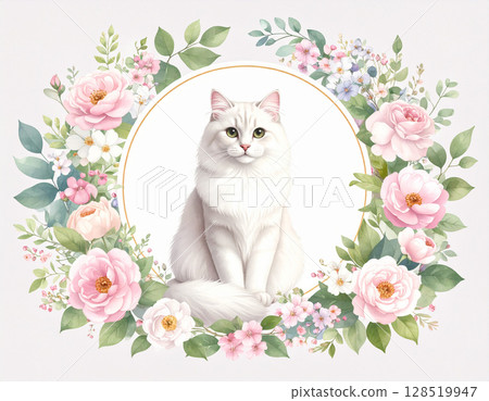 花和貓 128519947