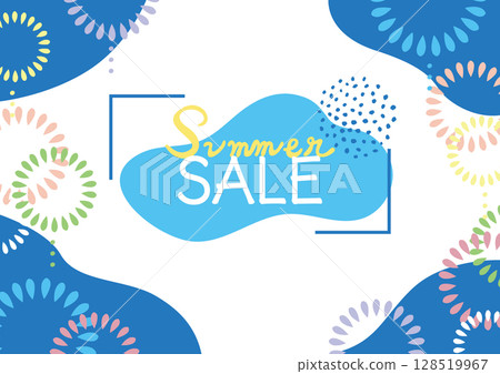 Summer fireworks sale event banner material Summer fireworks sale event banner material 128519967