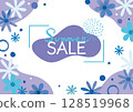 Summer sale event banner material floral pattern 128519968