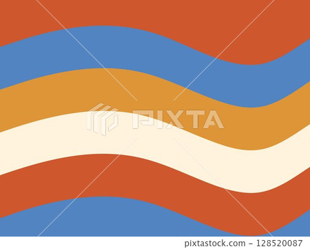 A digital illustration featuring wavy, horizontal bands of color transitioning from one color to another colors 128520087