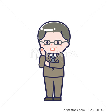 Middle-aged office worker / diagonal / male 20 128520185