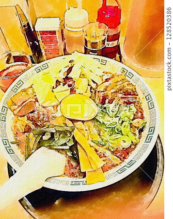 拉麵畫 128520386