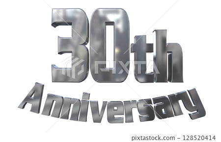 3DCG text "30th Anniversary/30th Anniversary Mark Sparkle" 3DCG text "30th Anniversary/30th Anniversary Mark Sparkle" 128520414