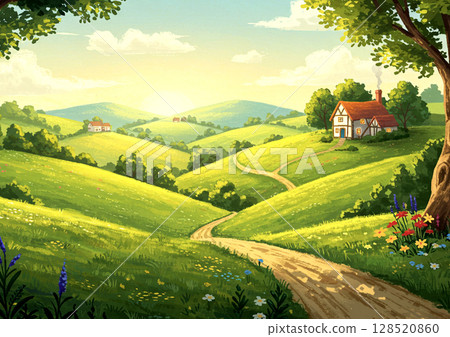 Landscape: Country road 128520860