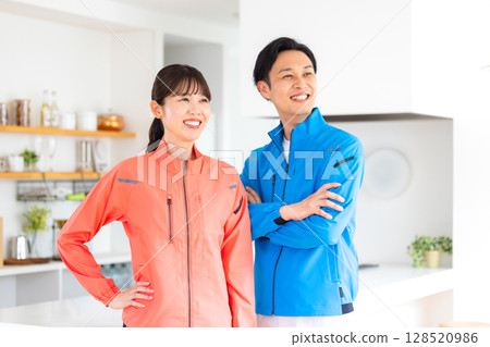 House cleaning staff portrait House cleaning staff portrait 128520986