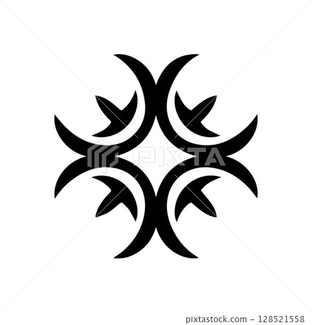 Perun Symbol Silhouette Vector 128521558