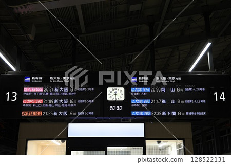 [JR West] Kokura Station departure sign (Sanyo Shinkansen) 128522131