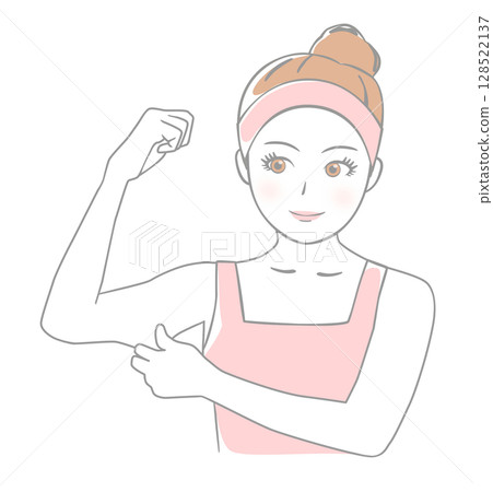 一個女人抱著他的上臂 128522137