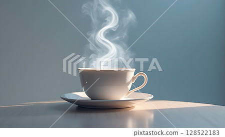 Aromatic indulgence a captivating still life of a steaming cup elevating the senses with delicate warmth and comforting allure revealing simple pleasures in mindful moments Aromatic indulgence a captivating still life of a steaming cup elevating the senses with delicate warmth and comforting allure revealing simple pleasures in mindful moments 128522183