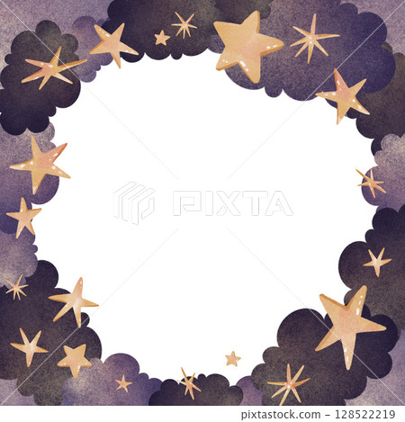 Hand-drawn watercolor cloud and star frame, perfect for kids' designs, nursery decor, and greeting cards. Ideal for scrapbooking, baby shower invites, and whimsical backgrounds. Hand-drawn watercolor cloud and star frame, perfect for kids' designs, nursery decor, and greeting cards. Ideal for scrapbooking, baby shower invites, and whimsical backgrounds. 128522219