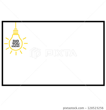 did you know like hanging bulb in frame. black frame with hanging bulb like like did you know. flat style. did you know like hanging bulb in frame. black frame with hanging bulb like like did you know. flat style. 128523256