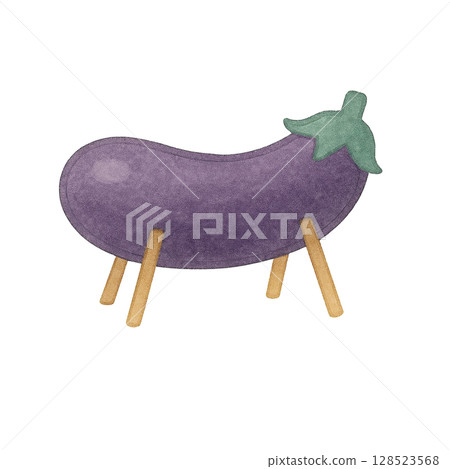 [Summer] Illustration of eggplant spirit horse 128523568