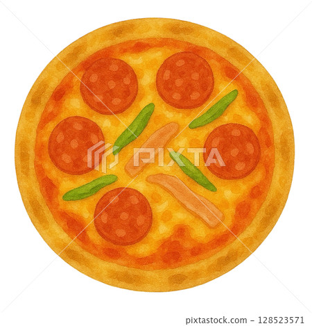 [披薩] Diavola 插圖 128523571