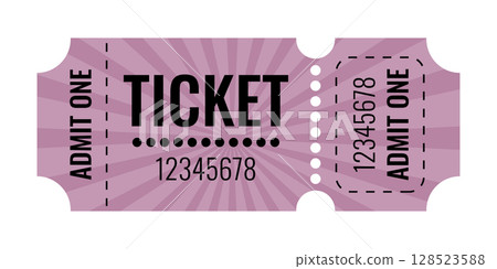 Vintage retro ticket template for events and shows 128523588
