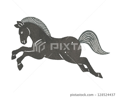 奔跑的黑馬 奔跑的黑馬 128524437