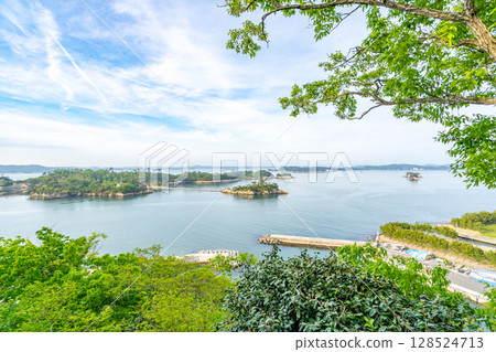 四大名景：多聞山美景（七浜町） 松島四大名景：松島諸島 128524713