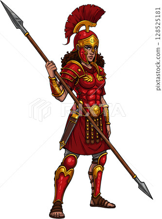 samurai warrior with swords cartoon samurai warrior with swords cartoon 128525181