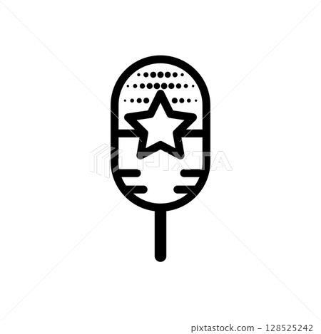 Microphone and star 128525242