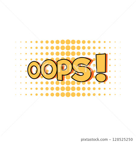 Comic book style oops 128525250