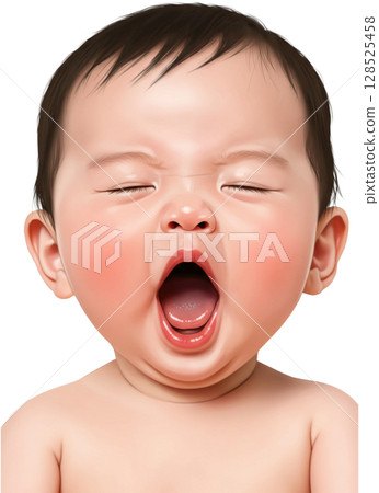 little girl with mouth sealed 128525458