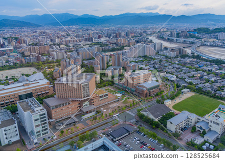 (Fukuoka Prefecture) View of Fukuoka cityscape from Fukuoka Tower 128525684