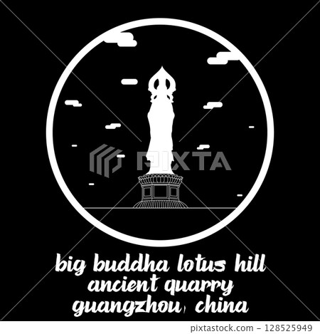 Circle Icon Big Buddha Lotus Hill Ancient Quarry Circle Icon Big Buddha Lotus Hill Ancient Quarry 128525949