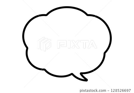 Vector illustration of a lively comic speech bubble 128526697